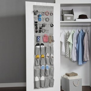 lot 40144 image: Better Homes & Gardens Charleston Collection Over the Door Shoe and Accessory Organizer