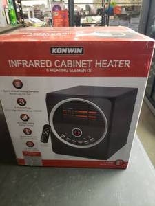 lot 708 image: Konwin Gd9210-6bj Infrared Cabinet Heater, Large Size Rooms, 6 Heating Elements