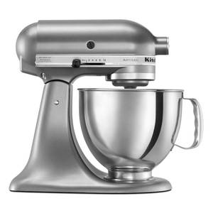 lot 719 image: KitchenAid - KSM150PSCU Artisan Series Tilt-Head Stand Mixer - Contour Silver
