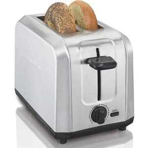lot 730 image: Hamilton Beach Brushed Stainless Steel Toaster Model# 22910