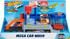 lot 731 image: Hot Wheels Color Change Mega Car Wash and Cars and Conveyer Belt Track