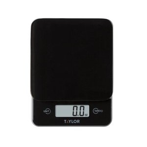 lot 732 image: Taylor Digital 11lb Glass Top Food Scale Black