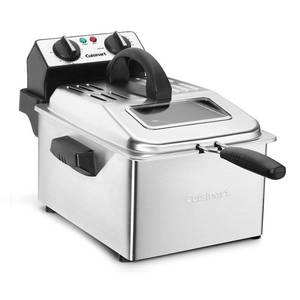 lot 750 image: Cuisinart 4qt Deep Fryer - Stainless Steel CDF-200