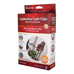 lot 761 image: Simple Living Innovations 25ct Ladderless Light Clips with Pole Adapters, Lot of 5