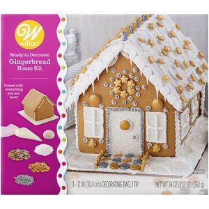 lot 770 image: Wilton Ready to Decorate Dazzling Gingerbread House Decorating Kit, Lot of 4