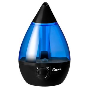 lot 782 image: Crane Drop Cool Mist Humidifier - Black & Blue