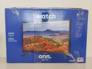 lot 50002 image: Brand Original Onn. 24 Class 720p High Definition Led Tv (100013602)