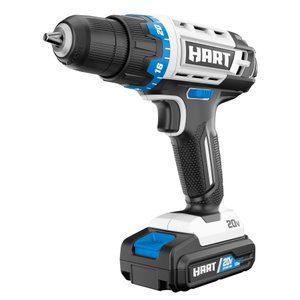 lot 50008 image: HART 20-Volt Cordless 38-inch DrillDriver Kit, 1.5Ah Lithium-Ion Battery