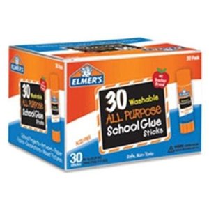 lot 50009 image: Elmers Washable School Glue Sticks (30 Per Box)