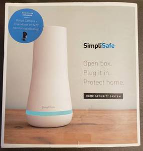lot 50013 image: SimpliSafe 10 Piece Home Security Kit with SimpliCam (2019 Model)