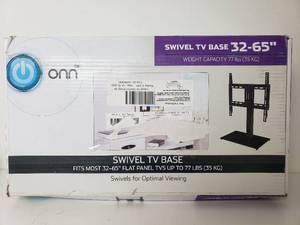 lot 50051 image: Onn Ona19tm011 Swivel Tv Base Mount For 32 Inch - 65 Inch