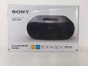 lot 50070 image: Sony - CD Boombox - Black
