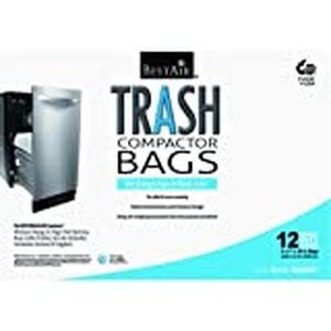 lot 50088 image: BestAir Trash Compactor Bags(16 D. x 9 W. x 17 H,pack of 12)