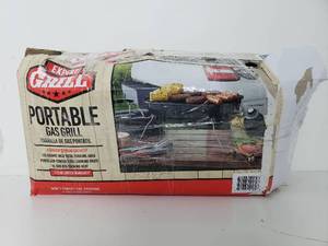 lot 50099 image: Portable Propane Gas Grill Bbq Tabletop Camping Barbecue Yard Outdoor Black