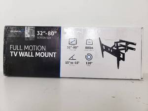 lot 50106 image: BLACK FIN 32inch-80inch FULL MOTION TV MOUNT