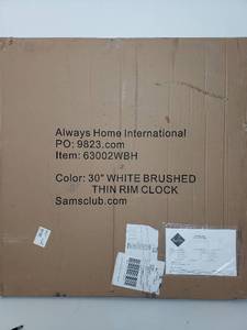 lot 50119 image: Always Home Oversized 30in Wall Clock
