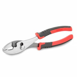 lot 50124 image: Hyper Tough 8-Inch Slip Joint Pliers with Ergonomic Comfort Grips, 5174