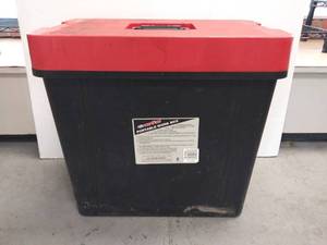 lot 9870 image: Contico Portable Work Box, Work Bench, Step Stool, Tote Caddy, Tool Box