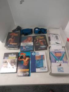lot 9923 image: Workout Videos DVDs Some Sealed