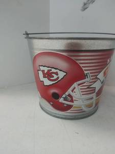 lot 9933 image: Kansas City Chiefs Beer Bucket Galvanized