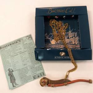 lot 9963 image: Authentic Models Bosun Whistle  Boatswains Call