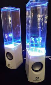 lot 9966 image: Sound Soul Corded Dancing Water Speakers - Works