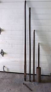 lot 9990 image: Long Handled Breaker Bars and Other Iron Tools- Heavy
