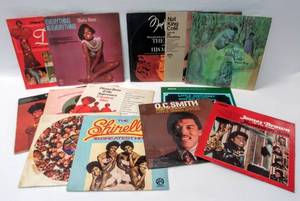 lot 200 image: 12 Vintage R&B, Doo-Wop & Rhythm & Blues Albums  James Brown, Nat King Cole, The Supremes & More
