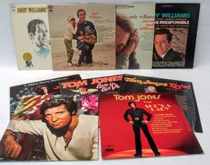 lot 212 image: Lot of 9 vintage Albums  Tom Jones & Andy Williams