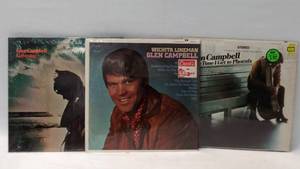 lot 215 image: 3 Glen Campbell Albums  Wichita Lineman, Galveston, & By the Time I Get to Phoenix