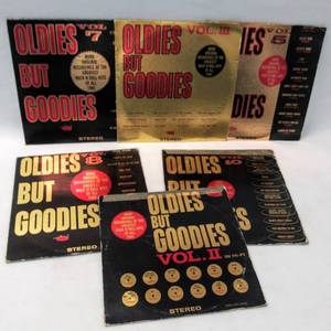 lot 228 image: 1970s Oldies But Goodies Albums  Volumes 2, 3, 5, 7, 8, & 10