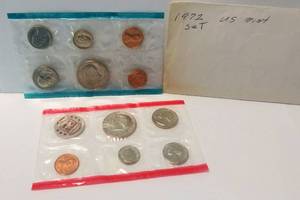 lot 145 image: U.S. Mint 1972 Uncirculated Coin Set