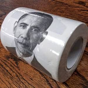 lot 10004 image: Barack Obama Novelty Toilet Paper
