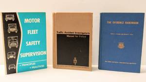 lot 10015 image: Vintage Evidence & Traffic Accident Investigators Manual For Police Books  Bonus