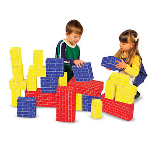 lot 49713 image: Melissa and Doug Toy, Deluxe Jumbo Cardboard Blocks