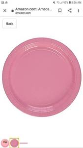 lot 49743 image: Amscan Pail Pink Lunch Plates