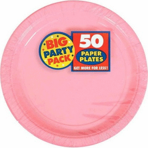lot 49750 image: Dinner Plates - New Pink (50 Count)