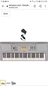 lot 49794 image: Yamaha Ypt360 61-key Touch-sensitive Portable Keyboard With Power Adapter