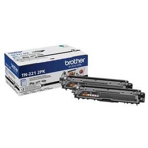 lot 49802 image: Brother - TN-221 2-Pack Standard Capacity - Black Toner Cartridges - Black
