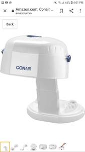 lot 49828 image: Conair Pro Style Bonnet Hair Dryer, White 6-foot Cord 1875 Watt Model - Hh320rx