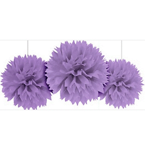 lot 49853 image: Tissue Poms, Lavendar