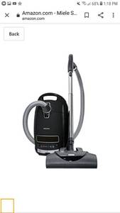 lot 49888 image: Miele S8390 Kona Canister Vacuum