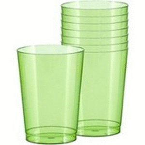 lot 49934 image: Amscan 356021. 119 Avocado Premium Plastic Tumblers - Pack of 216