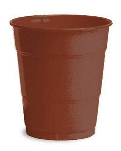 lot 49964 image: Amscan 43036.111 12 oz. Chocolate Brown Plastic Cup - Pack of 200