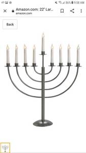 lot 49967 image: 22in Large Traditional Electric Menorah