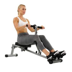 lot 49972 image: Sunny Health Fitness Adjustable Resistance Rowing Machine wMonitor - SF-RW1205