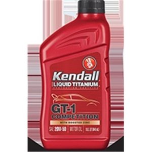 lot 49977 image: Kendall Oil 1081174 GT-1 High Performance Oil with Liquid Titanium 20W-50