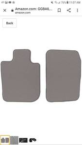 lot 49984 image: GGBAILEY Grey Loop Driver & Passenger Floor Mats Custom-Fit for Chevrolet Equinox 2018-2019