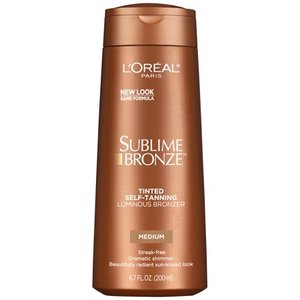 lot 51534 image: LOreal Paris Sublime Bronze Luminous Bronzer Self-Tanning Lotion, 6.7 fl. oz.