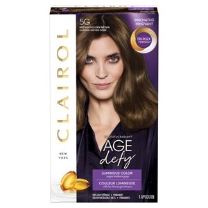 lot 51536 image: Clairol Age Defy Permanent Hair Color - 5G Medium Golden Brown - 1 kit